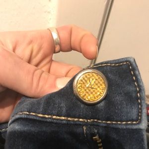 Louis Vuitton 1990s vintage crop jeans .